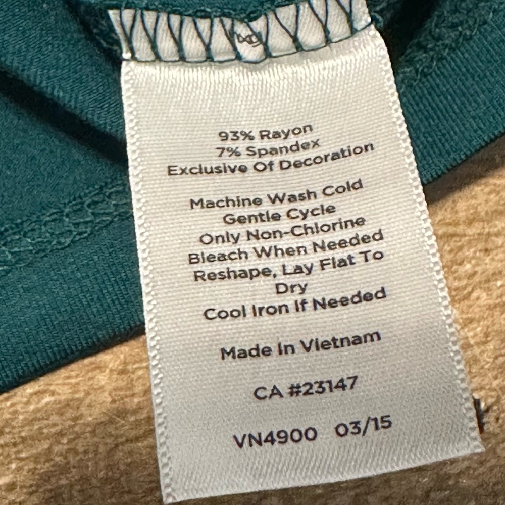 Talbots Jade Green Shell Tank - Picture 4 of 4